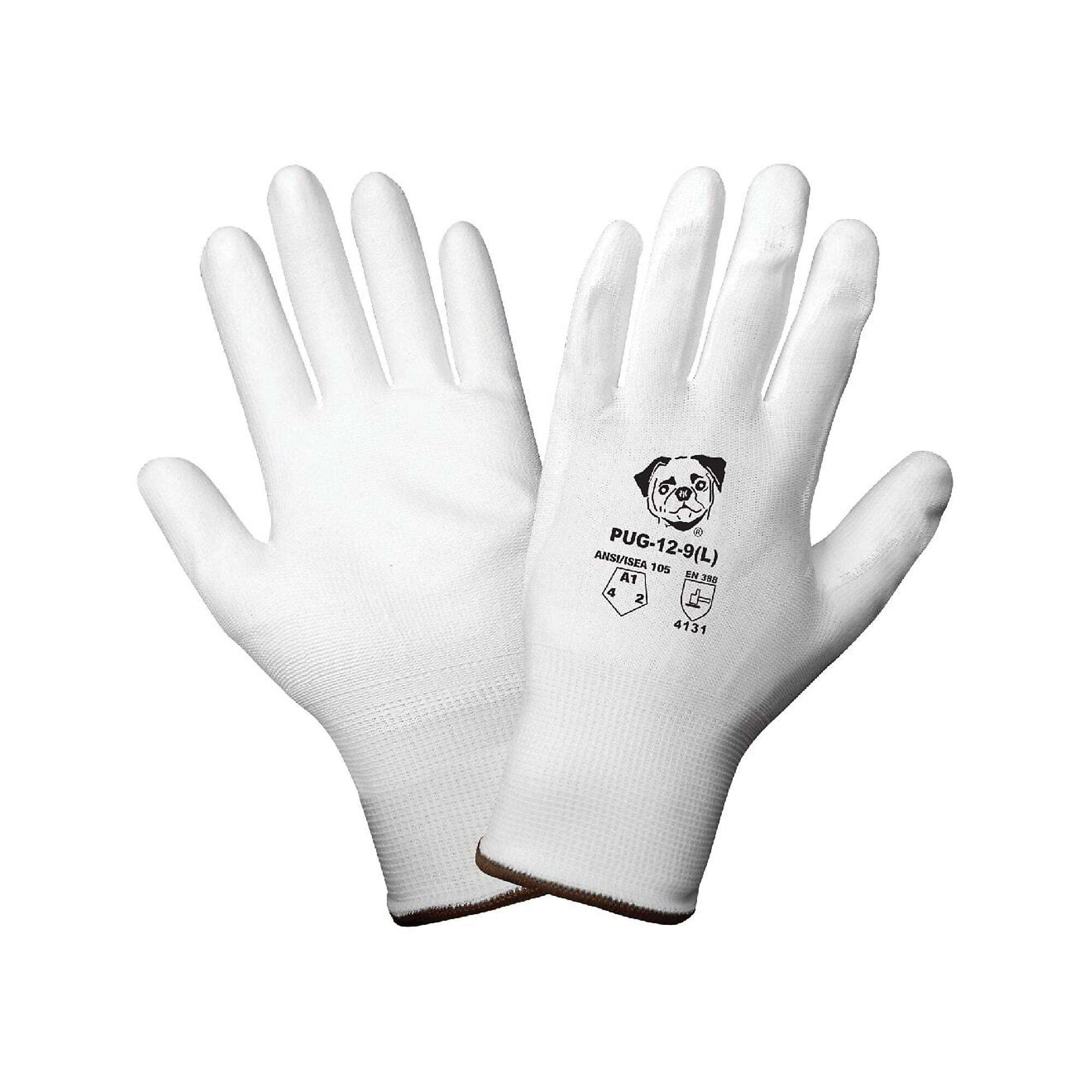 Global Glove 13ga Nylon, PU Coated, ESD, A1 Cut Resist Gloves - 12 Pairs